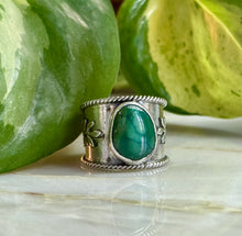 Load image into Gallery viewer, Royston Turquoise Olive Branch Ring