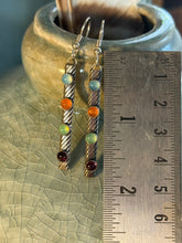 Load image into Gallery viewer, Multi Stone Dangle Earrings