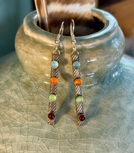 Load image into Gallery viewer, Multi Stone Dangle Earrings