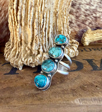 Load image into Gallery viewer, Four Stone Turquoise Ring